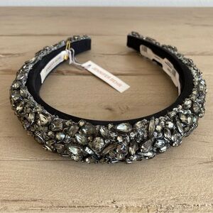 Jennifer Behr Czarina Black Crystal Headband